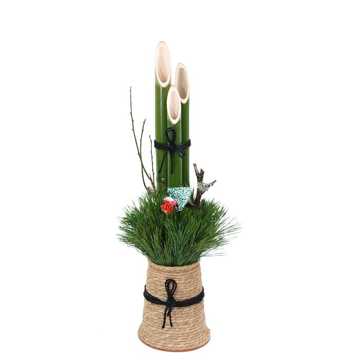 玄関用ミニ門松 通販  「和（なごみ）」 【屋外用】 1台 高さ約75cm  K060001