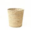 観葉植物用資材 通販 バナナリーフ 天然素材 バスケット 鉢カバー（ホワイト）10号鉢用KB035004