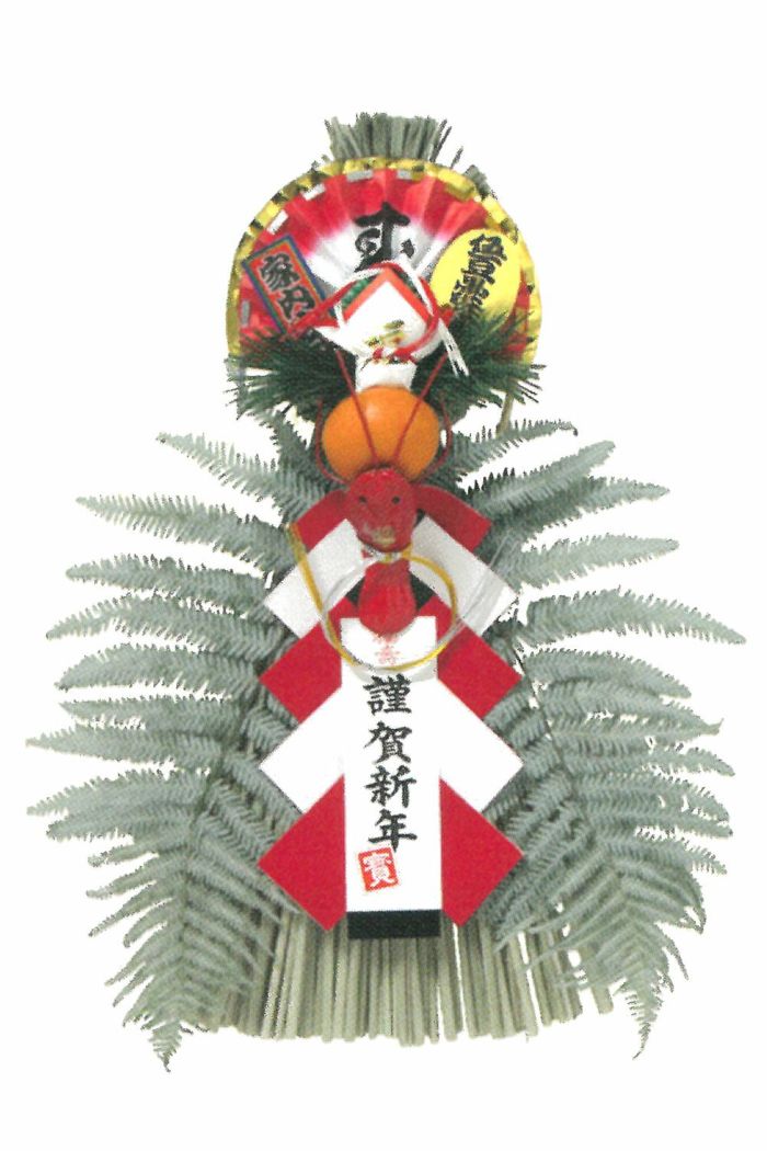 しめ縄（中）（関東向け） 【サイズ】幅25cm × 天地40cm